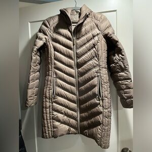 Michael Kors Gold Puffer Packable  Jacket Size Med